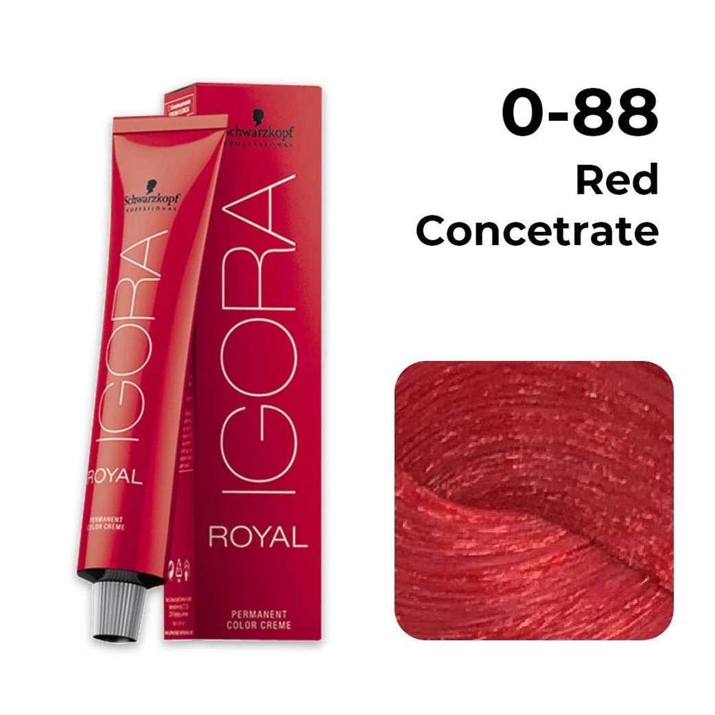 Schwarzkopf Professional Igora Royal Permanent Color Creme (0-88 Red Concentrate)