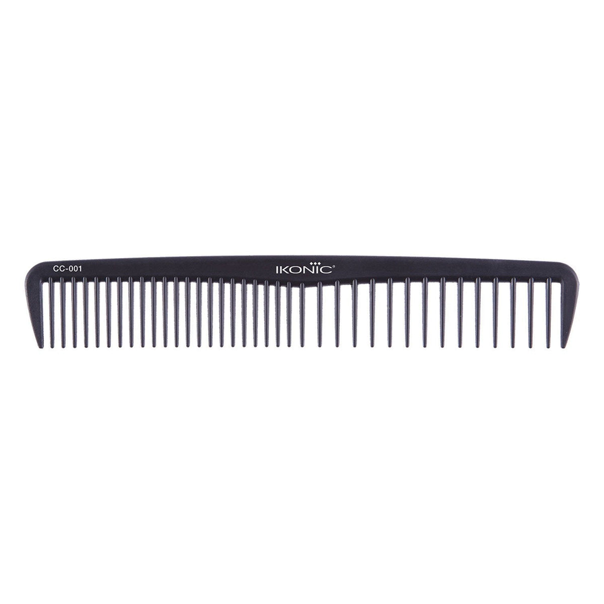 Ikonic Professional Carbon Tail Comb - CC01 (Black)