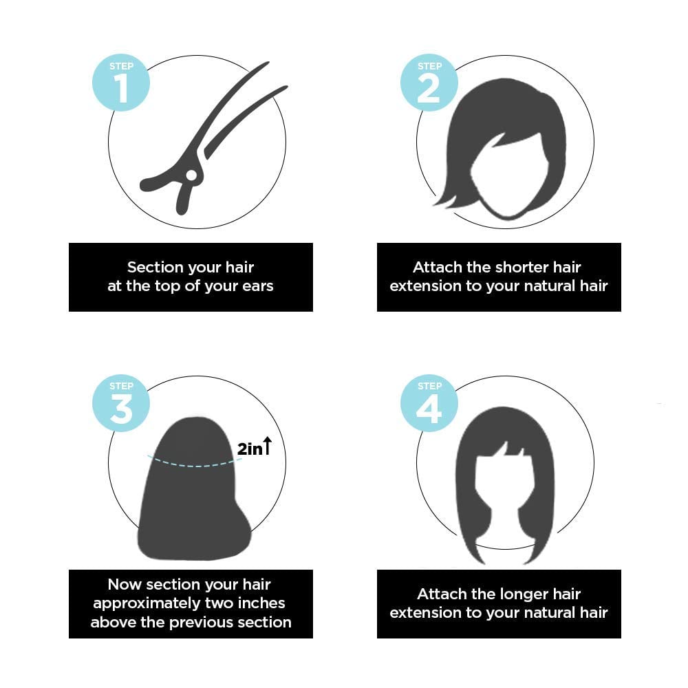 BBlunt B Long Hair Extension - Light Brown