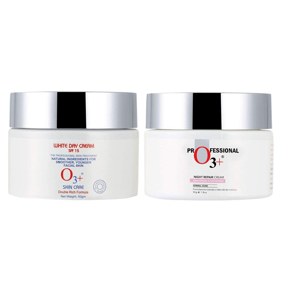 O3+ Whitening & Brightening Day and Night cream Combo (100gm)