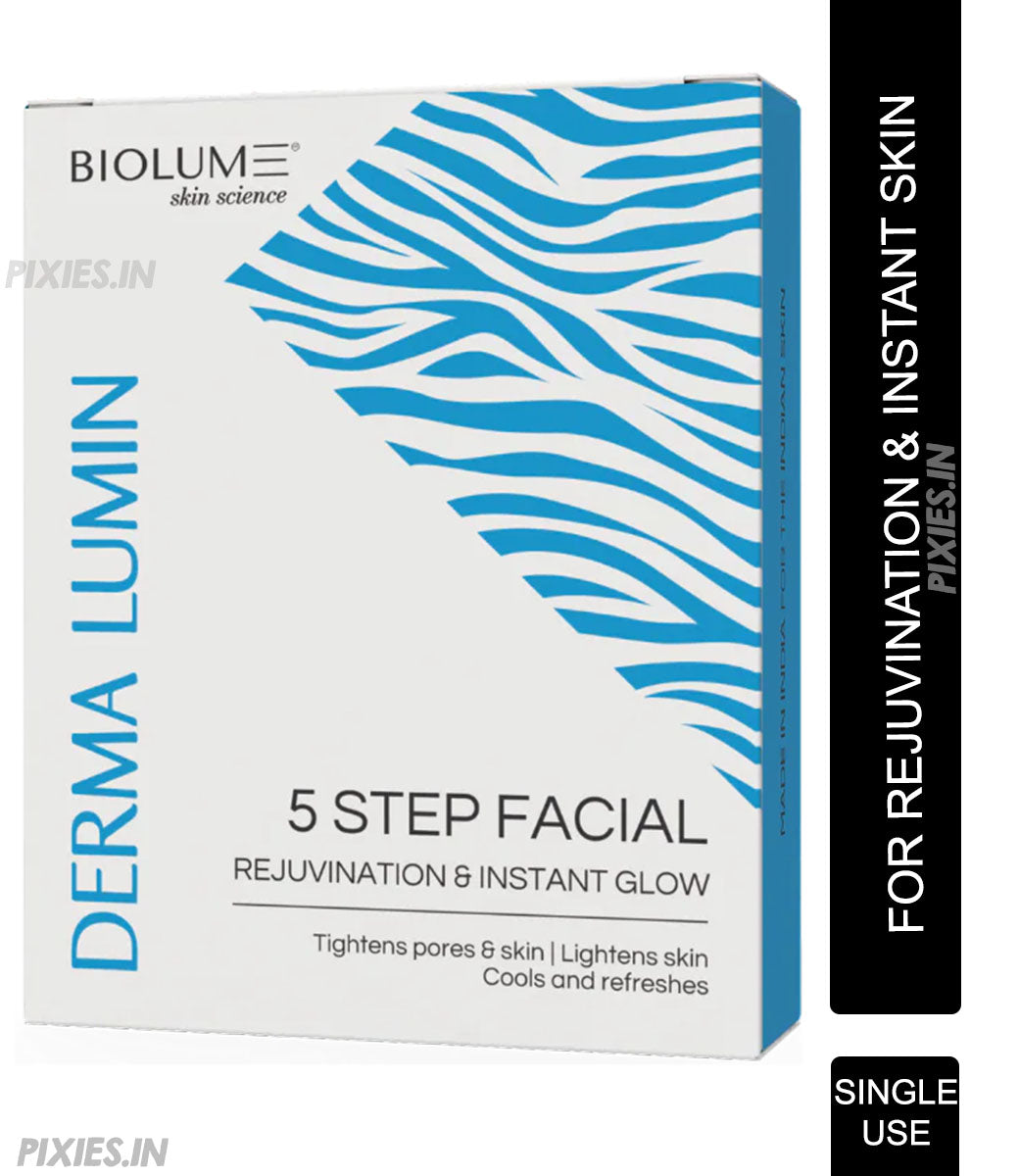 Biolume Derma Lumin 5 Step Facial For Rejuvination & Instant Glow Skin (Single Use)
