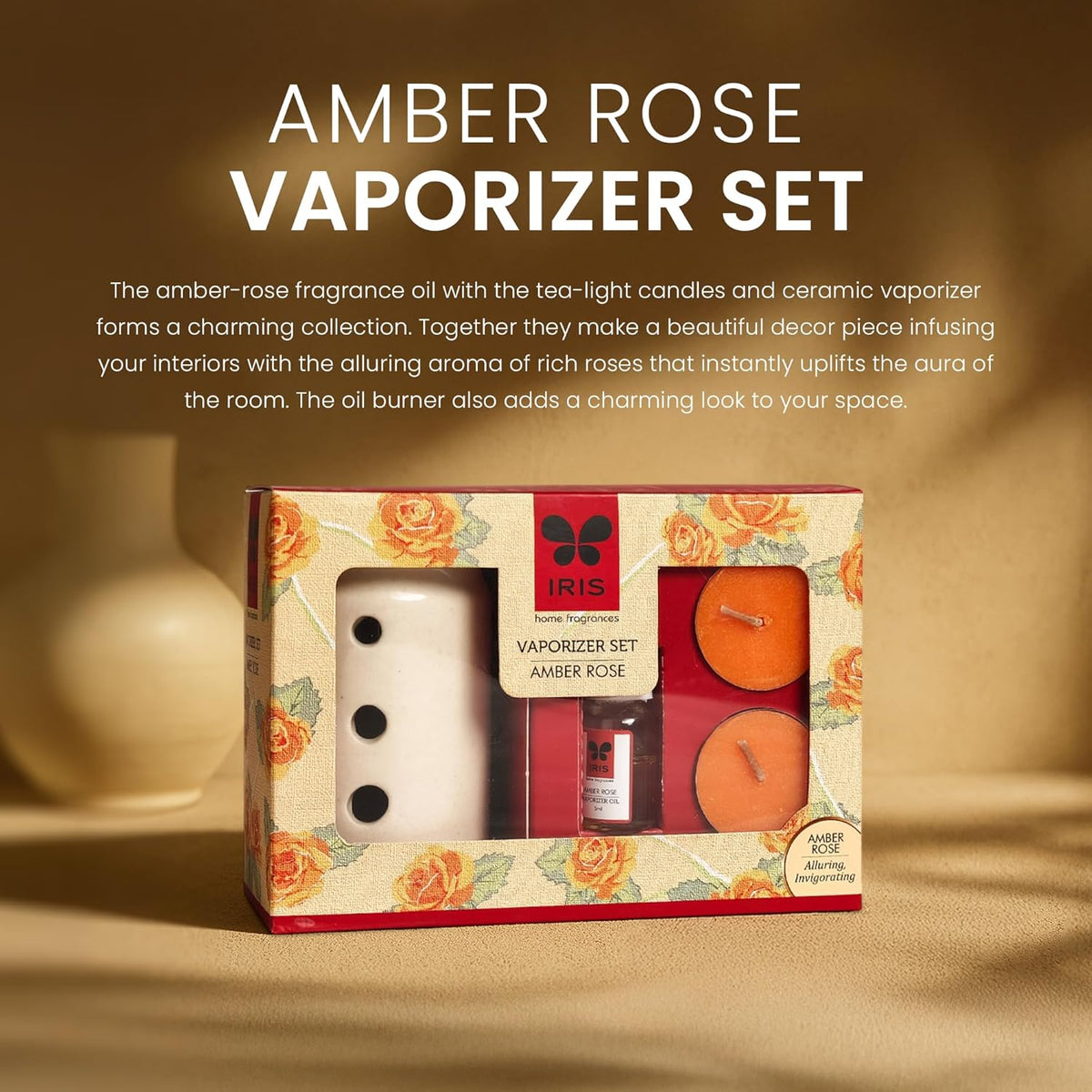Iris Fragrance Vaporizer Set - Amber Rose