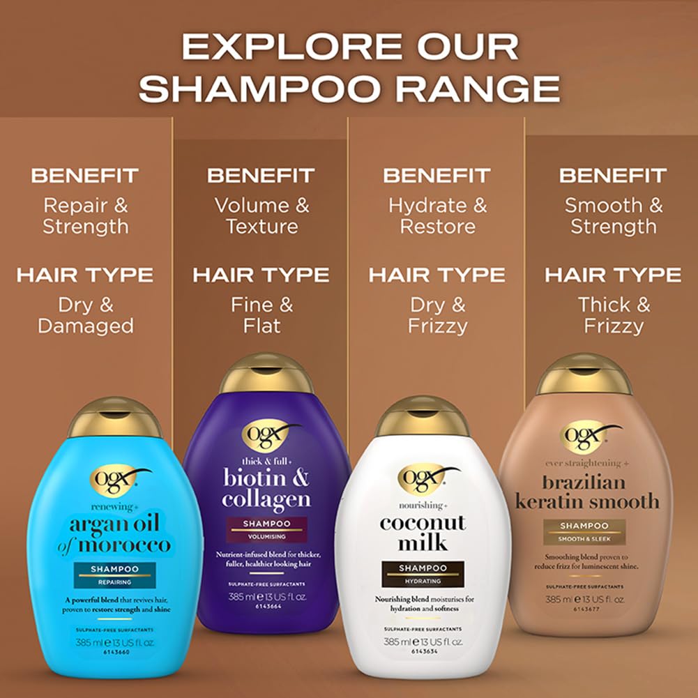 OGX Brazilian Keratin Therapy Shampoo (385ml)