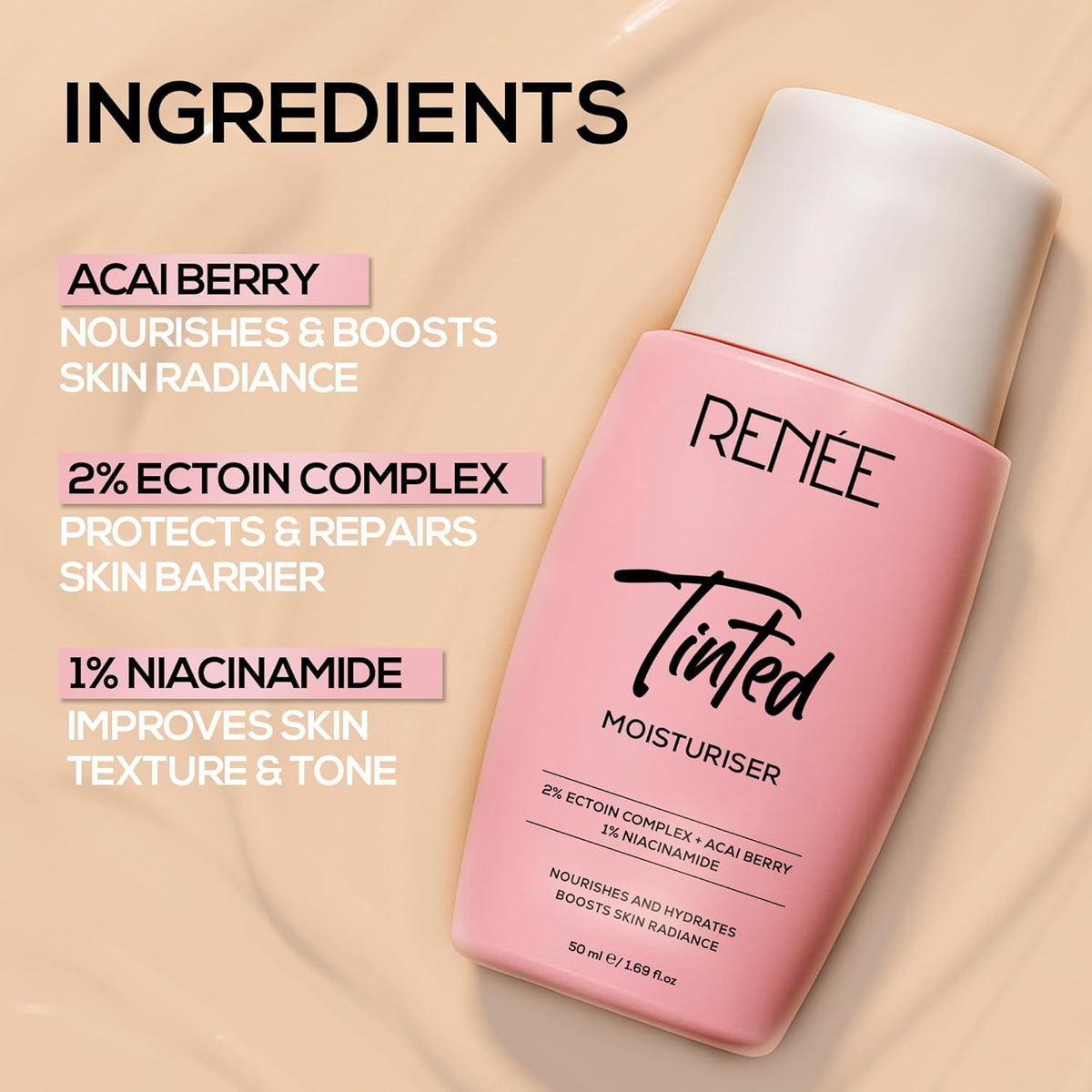 Renee Cosmetics Tinted Moisturiser (50ml)
