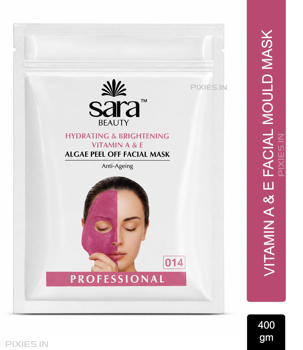 Sara Beauty Hydrating & Brightening Vitamin A & E Algae Peel Off Facial Mask Anti-Ageing (400gm)