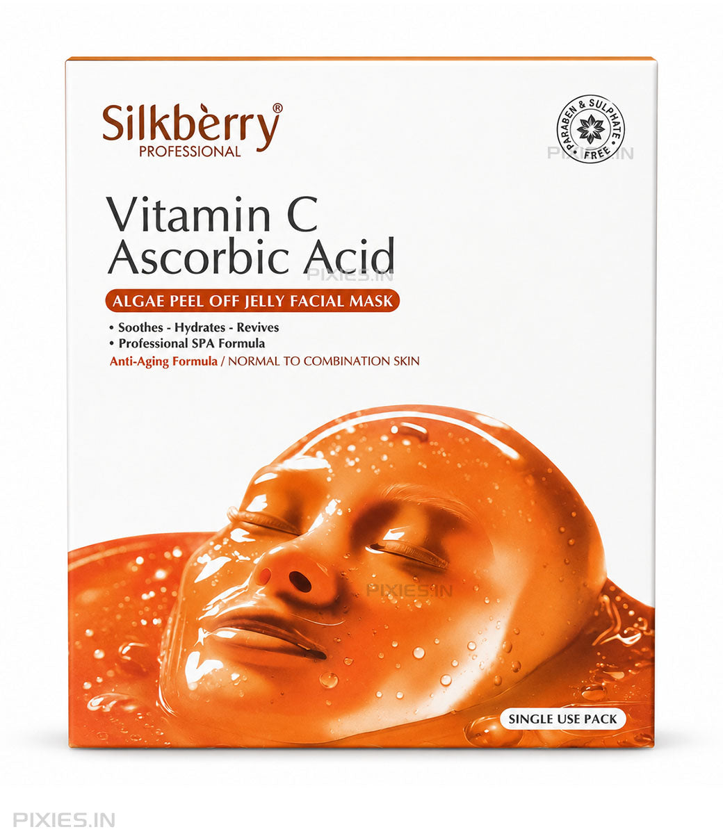 Silkberry Professional Vitamin C Ascorbic Acid Algae Peel Off Jelly Facial Mask (Single Use Pack)