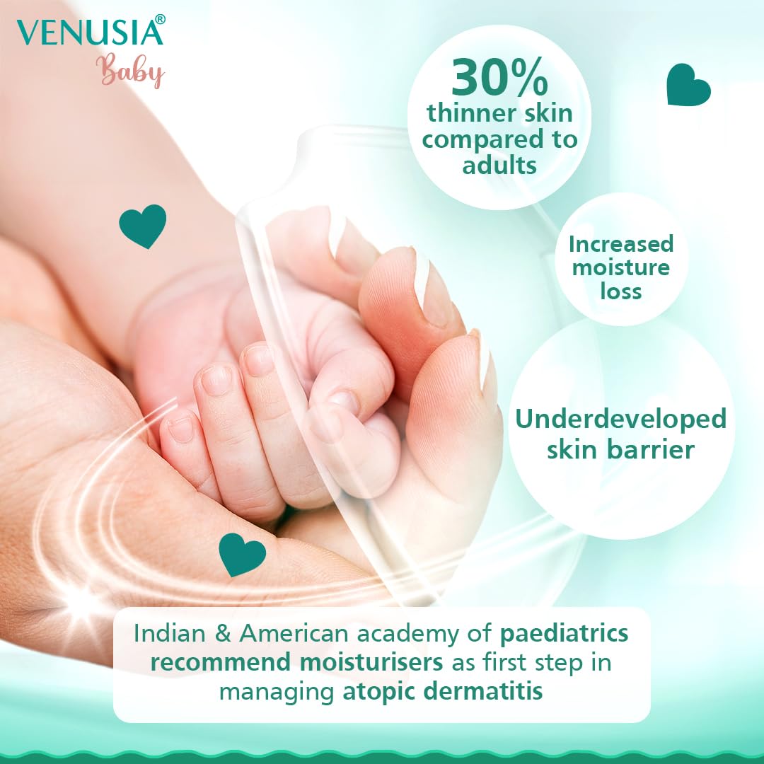 Venusia Baby Intensive Moisturizing Cream For Dry & Ultra Dry Skin| 24 hrs Moisturization (75gm)
