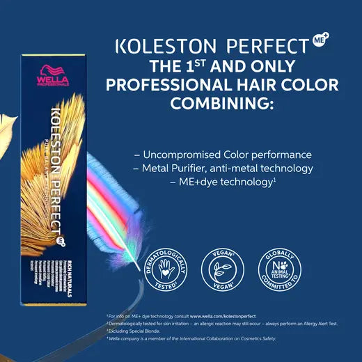 Wella Professionals Koleston Perfect Pure Naturals - 9/73 Very Light Blonde/Brown Gold (60gm)
