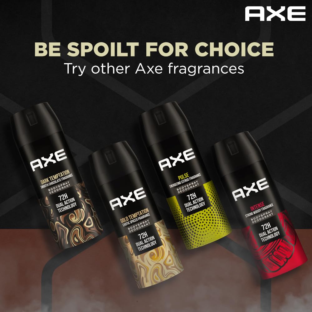 AXE Dark Temptation Deodorant,72Hrs Dual Action Technology For Men (150ml)