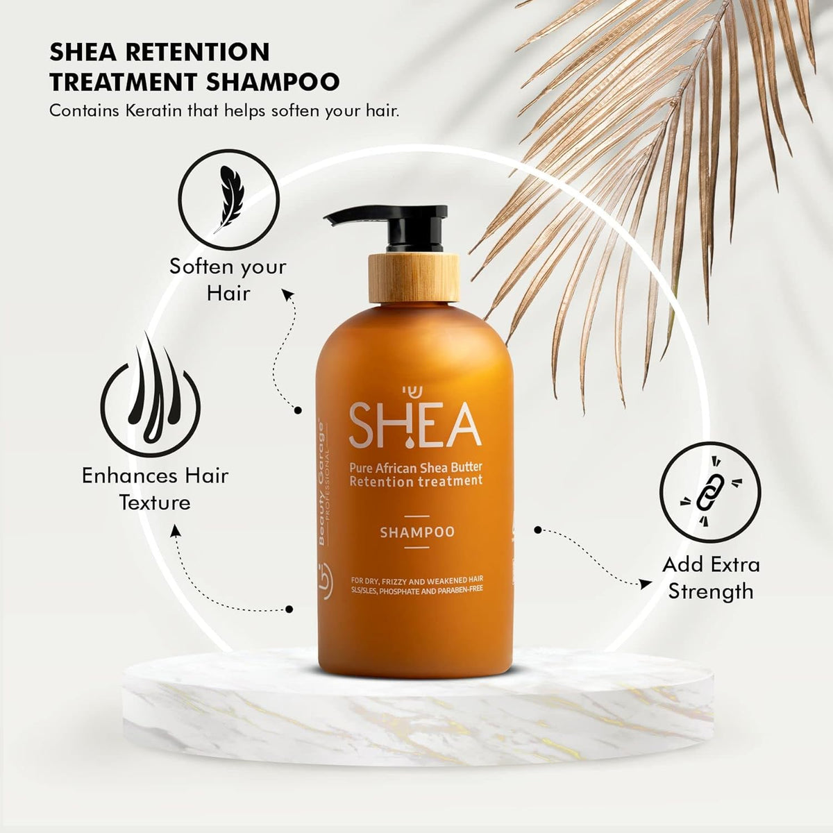 Beauty Garage Pure African Shea Retention Treatment Combo - Shampoo & Conditioner (750ml + 750ml)