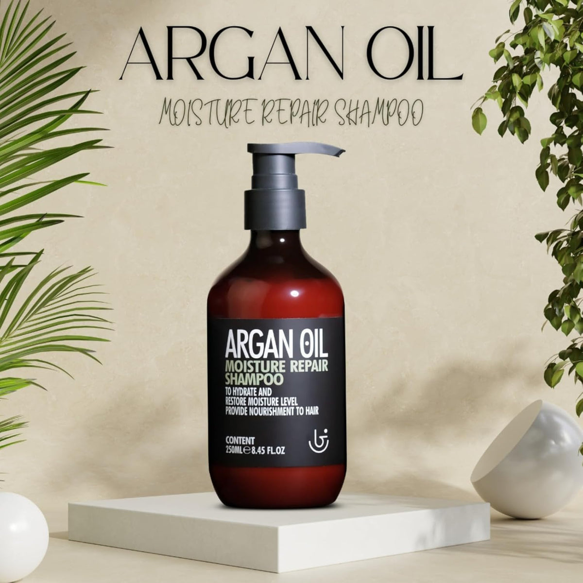 Beauty Garage Professional Argan Oil Moisture Repair Shampoo (250ml)