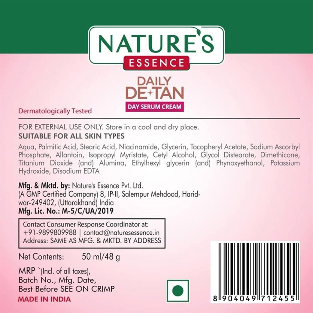 Nature's Essence Daily De-tan Day Serum Cream (50ml)