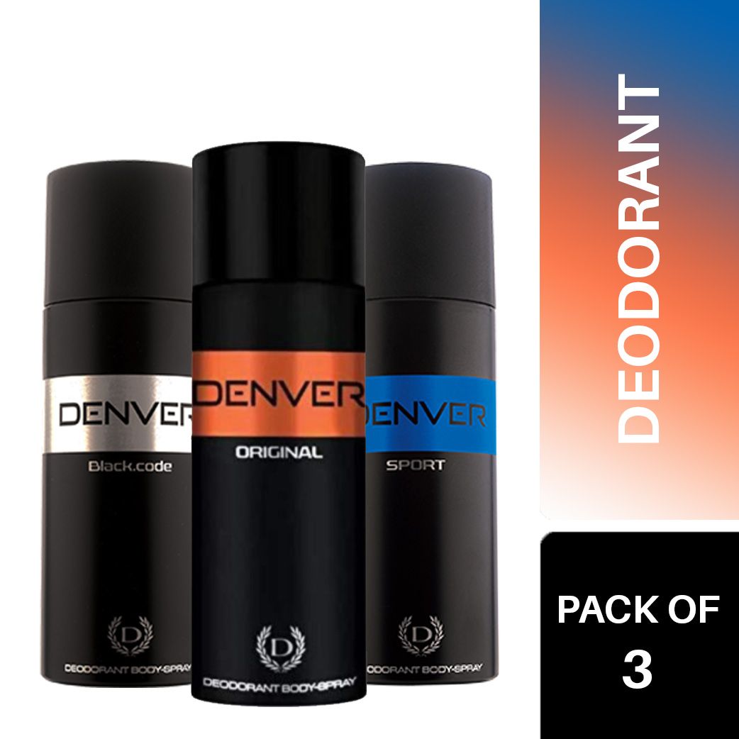 Denver Deodorant Body Spray for Men Combo (Pack of 3)