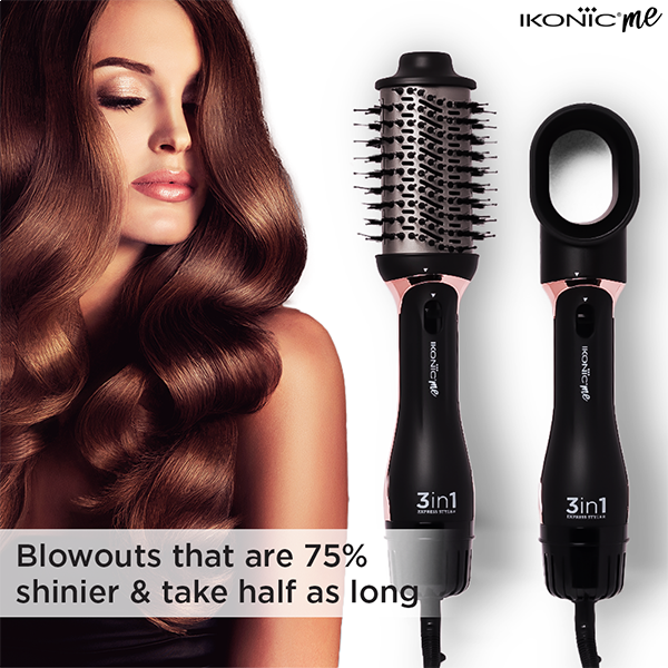 Ikonic me 3 In 1 Express Styler (Grey & Black)