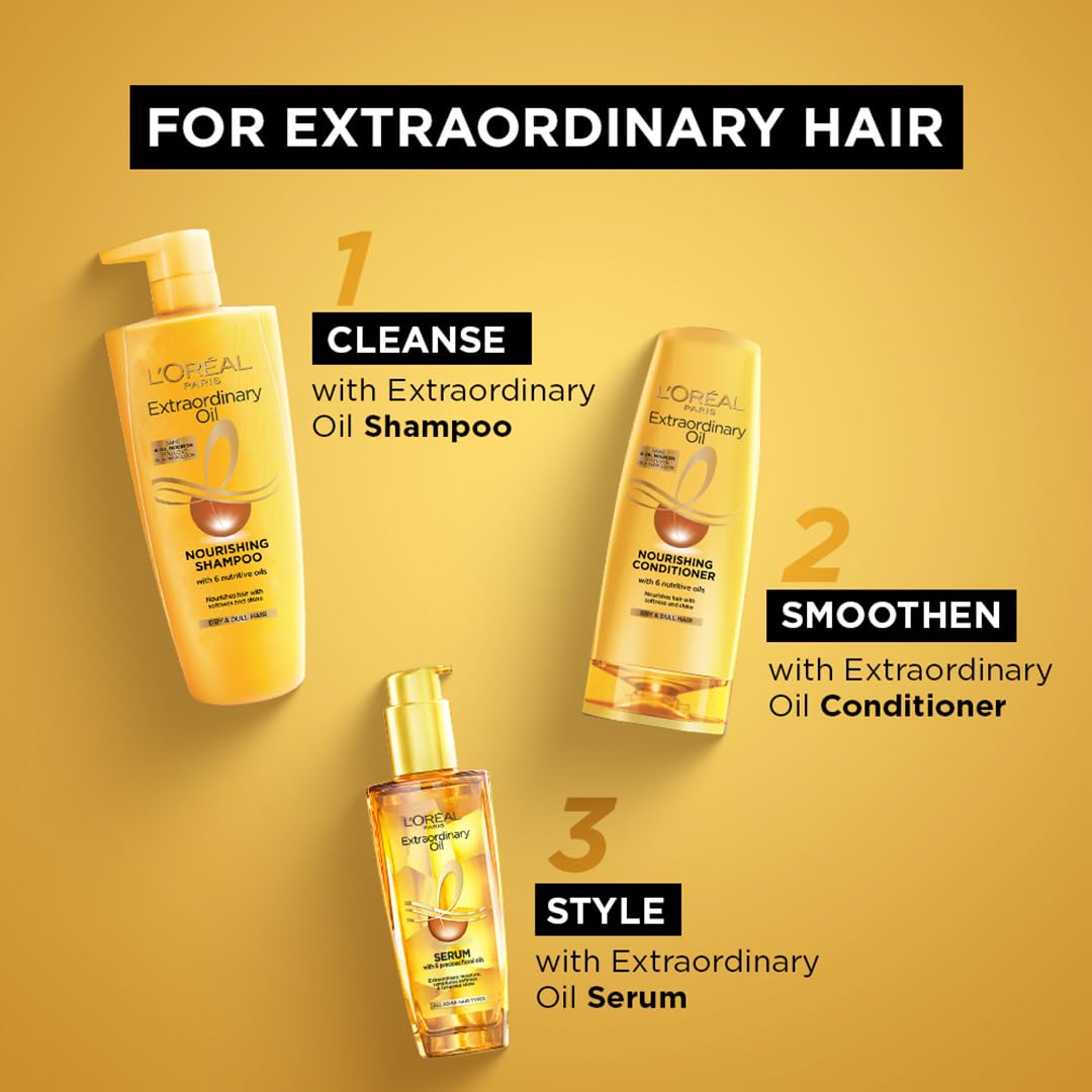 L'Oreal Paris Extraordinary Oil Hair Serum, Anti-Frizz Serum With UV Protection (100ml)