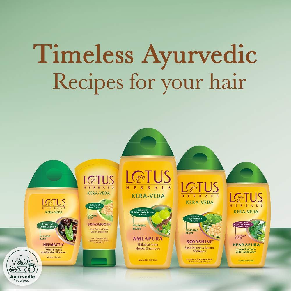 Lotus Herbals Kera Veda AMLAPURA Shikakai- Amla Herbal Shampoo (200ml)