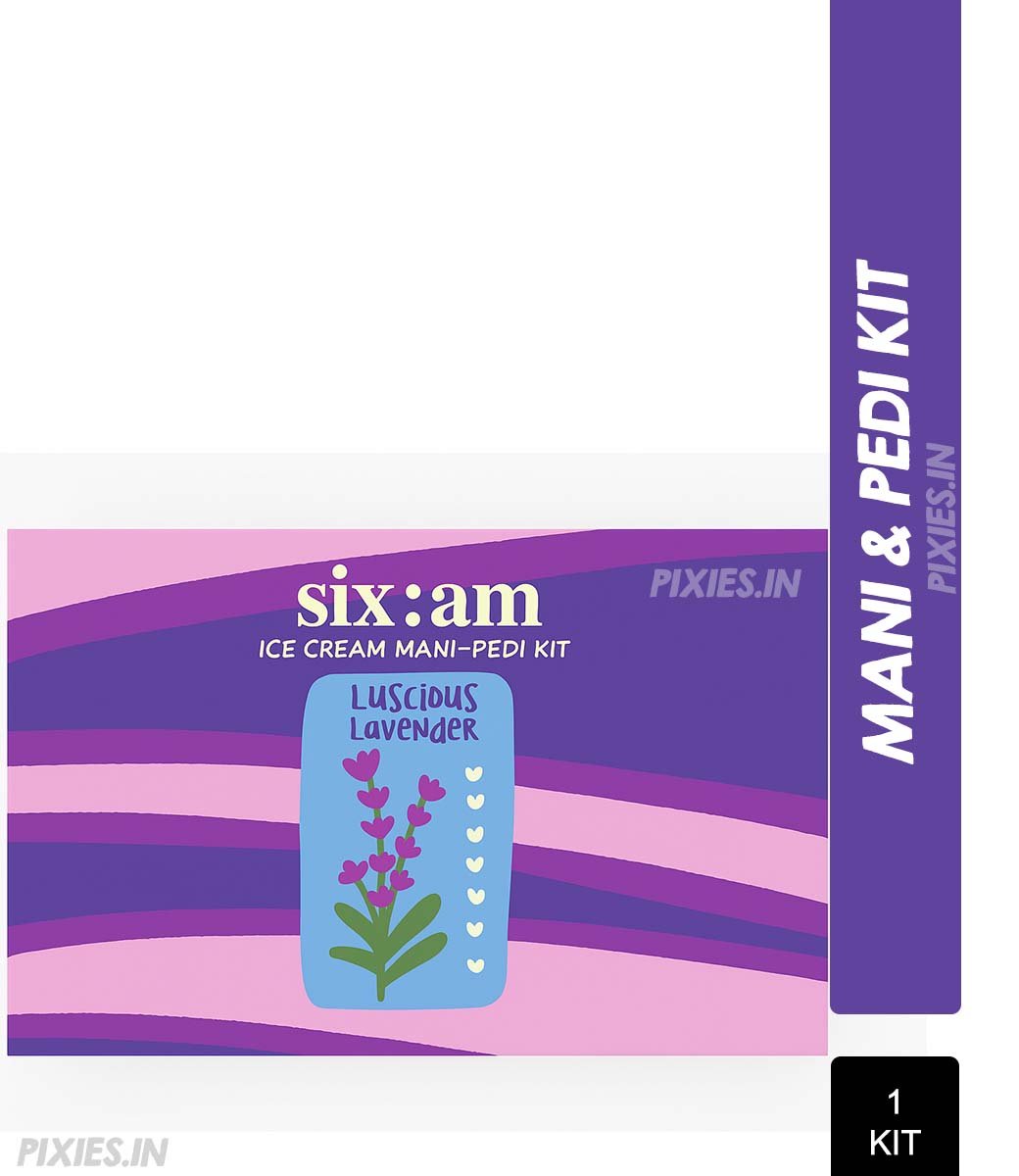 Mintree Six:am Ice Cream Mani-Pedi Kit – Luscious Lavender (Single Use)