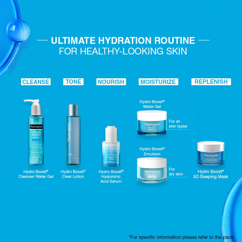 Neutrogena HydroBoost Hyaluronic Acid Serum With 17% Hydration Complex For Normal & Sensitive Skin (30ml)
