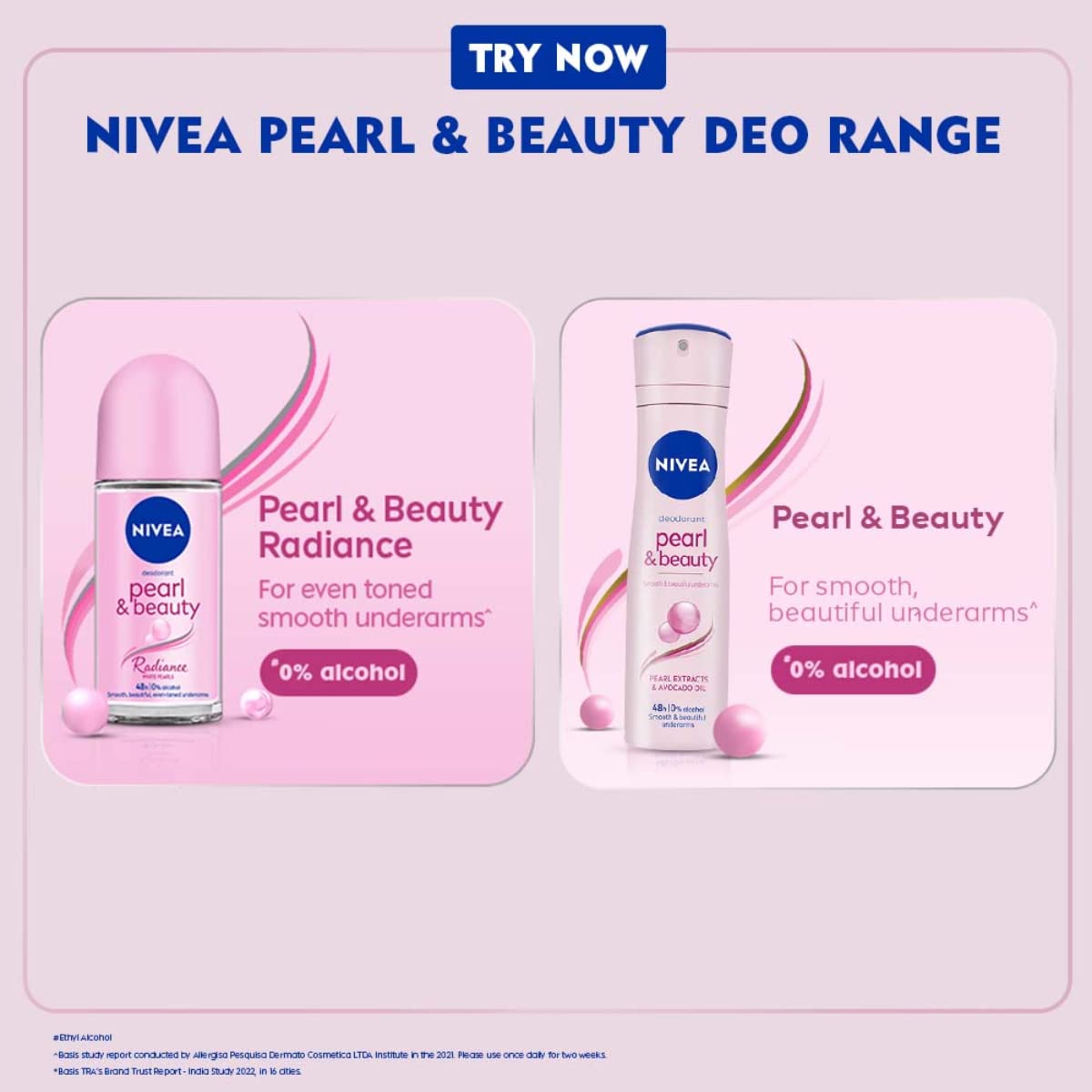 Nivea Pearl & Beauty Deodorant For Women for Beautiful Underarms & 48h Protection (150ml)