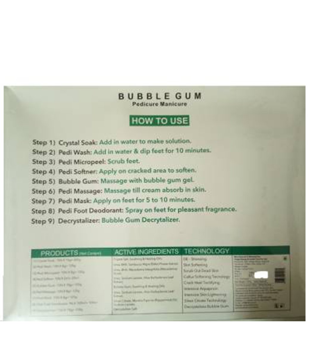 O3+ Pedilogix Bubblegum Manicure Pedicure Kit (15Kits) - Salon pack