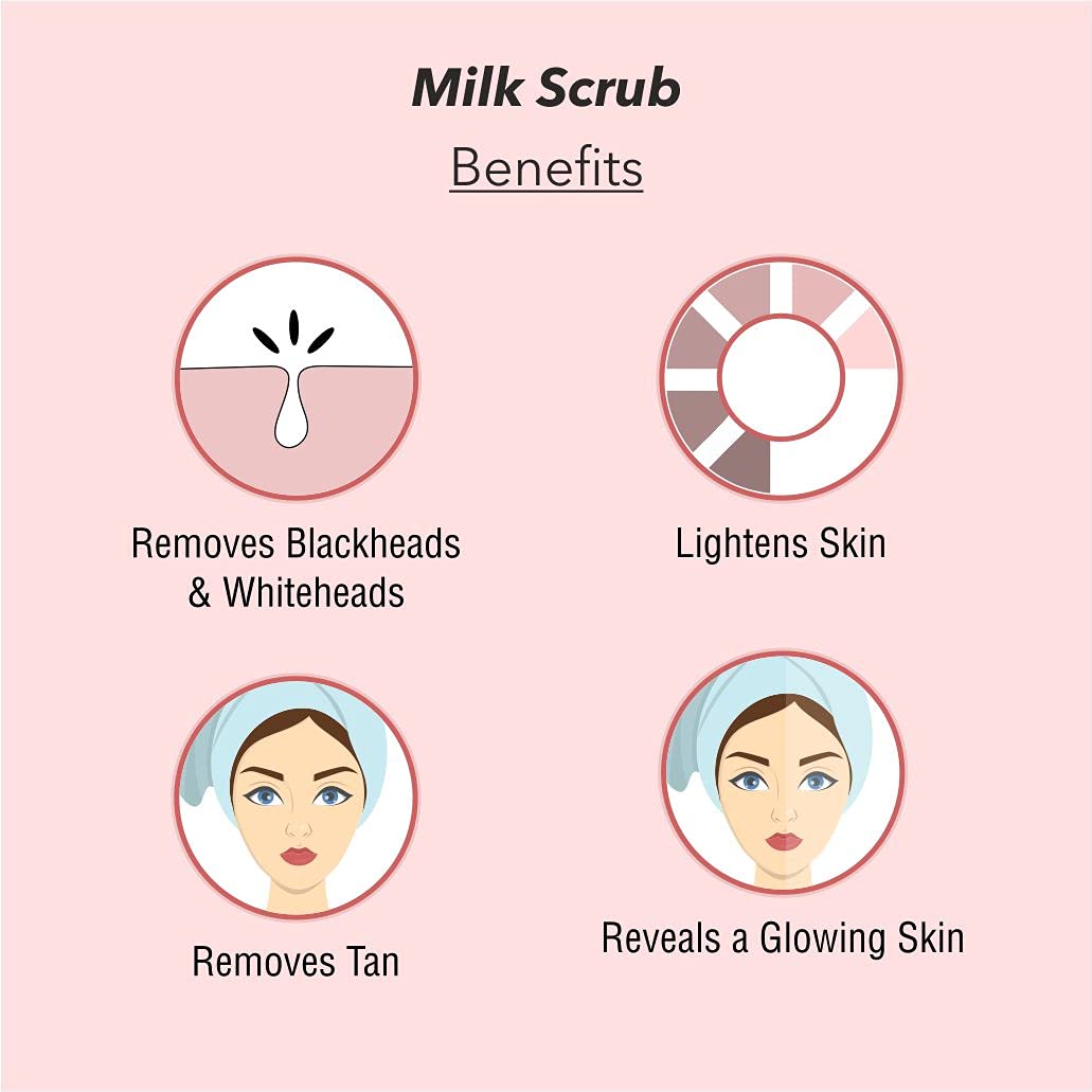 O3+ Professional Milk Scrub Dry Skin For Gentle Exfoliation & Nourished Glow (50gm)