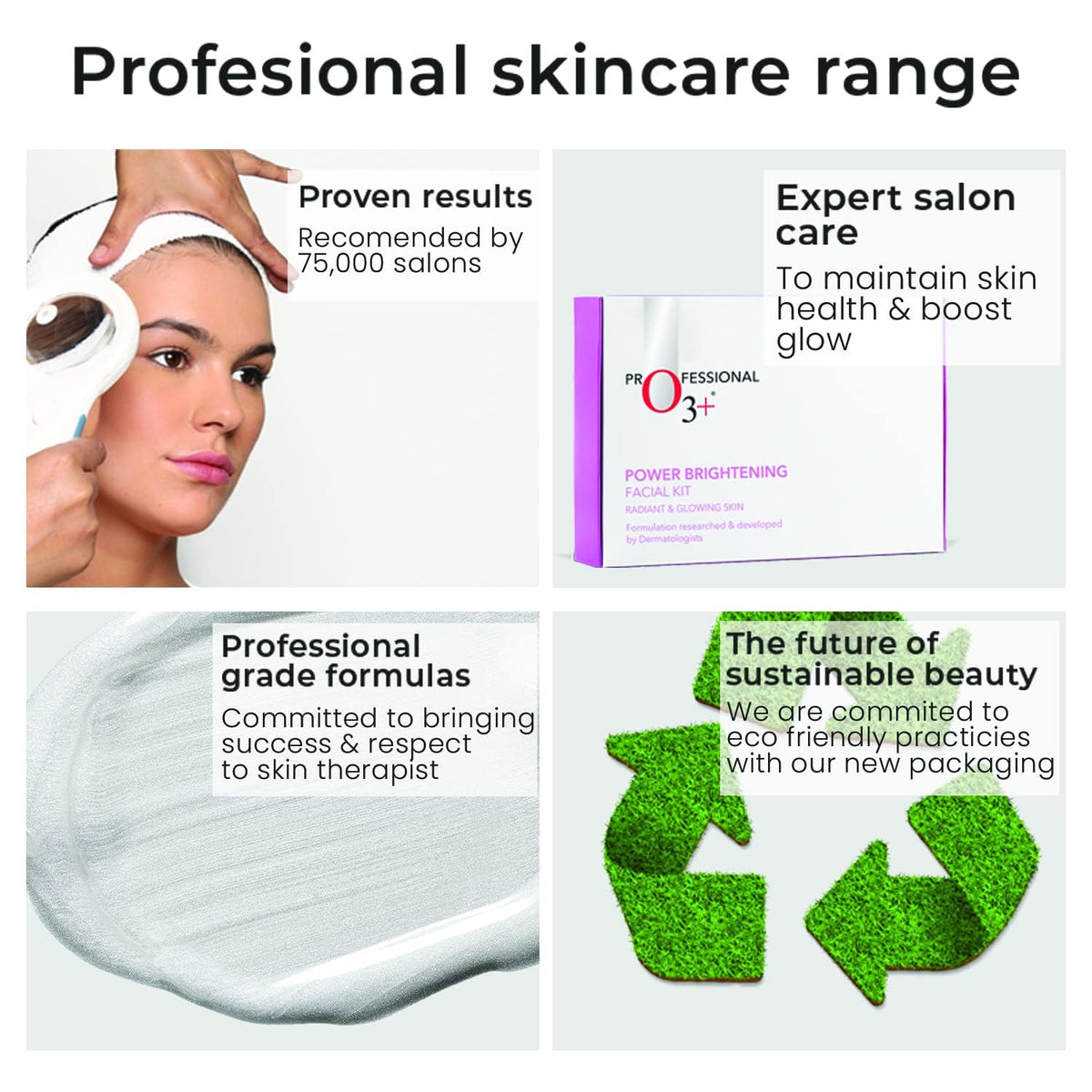 O3+ Professional Power Brightening Facial Kit (123gm+40ml)