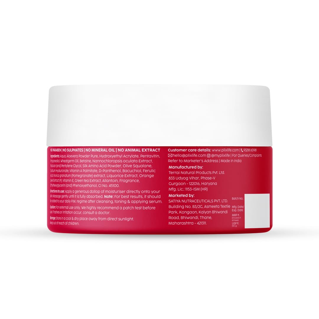 Plix 1.20% Retinol & 1% Bakuchi Oil Pomegranate Anti Ageing Night Cream, Reduce Fine Line & Wrinkles (50gm)