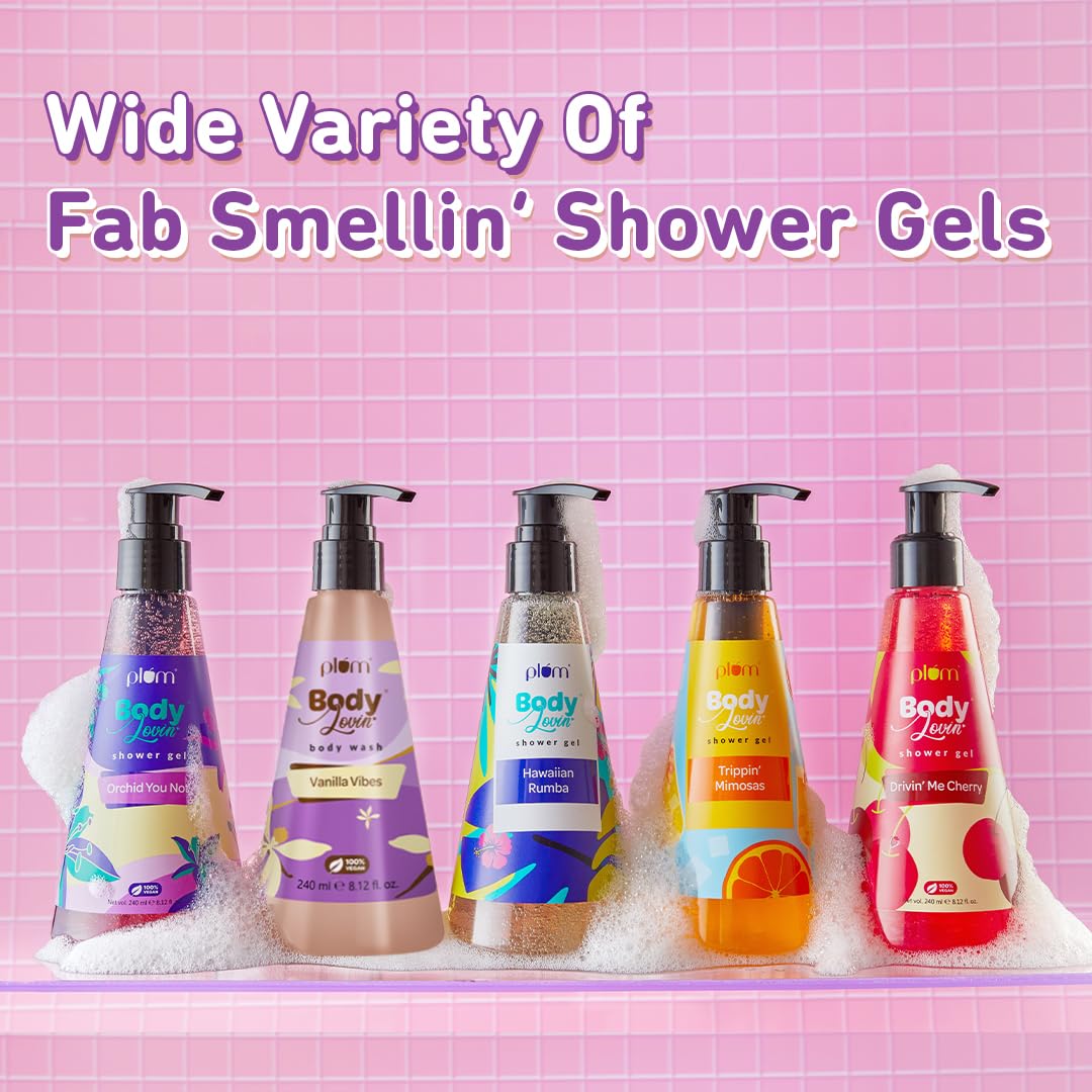 Plum BodyLovin' Vanilla Vibes Body Wash - Warm Vanilla SLS-Free (240ml)