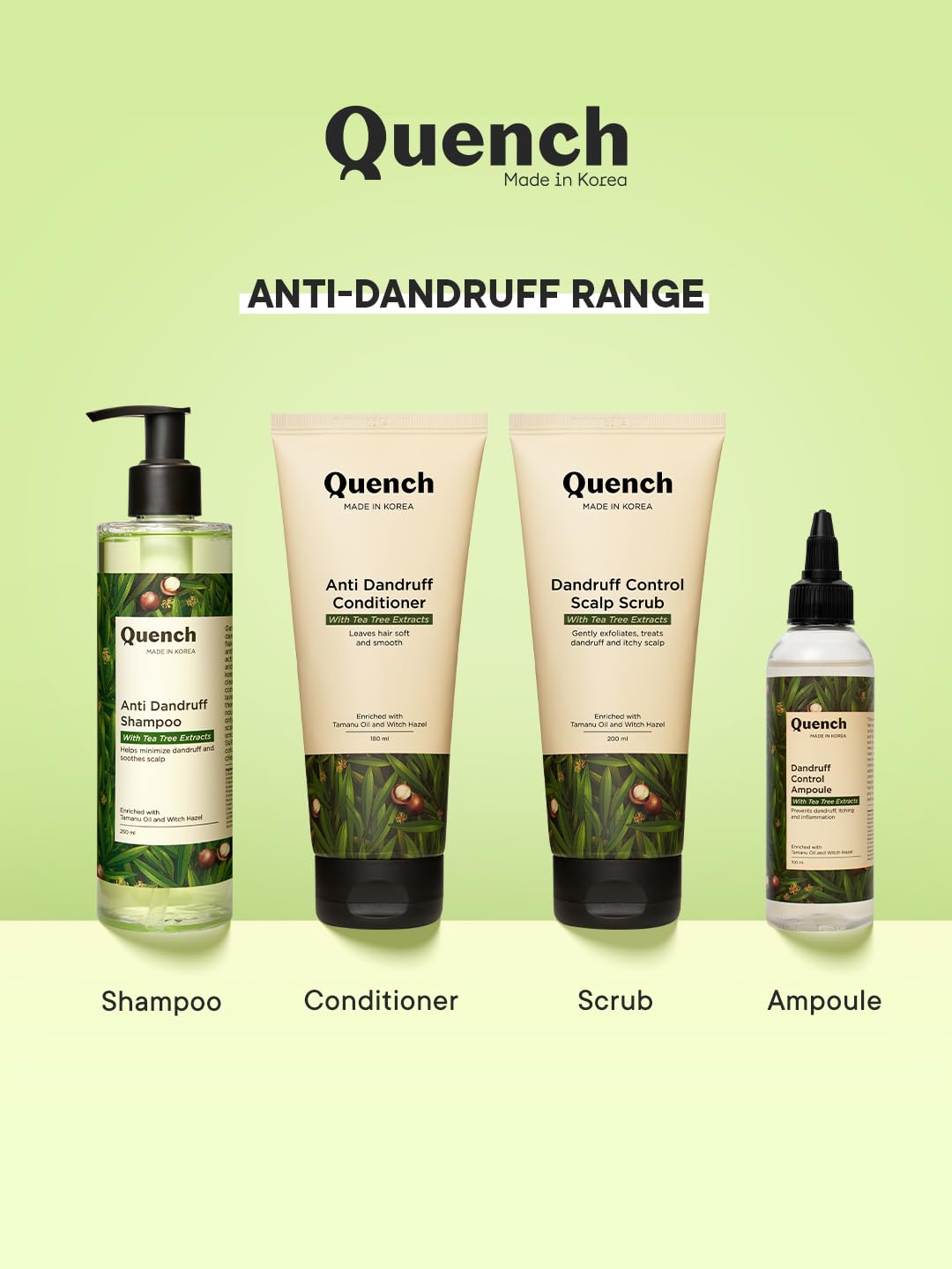 Quench Dandruff Control Scalp Scrub with Tea Tree Extracts (200ml)