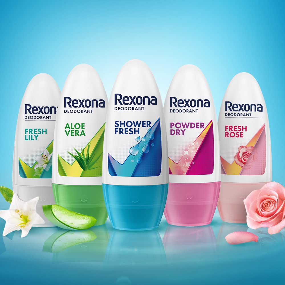 Rexona Shower Fresh Underarm Roll On Deodorant For Women (50ml)