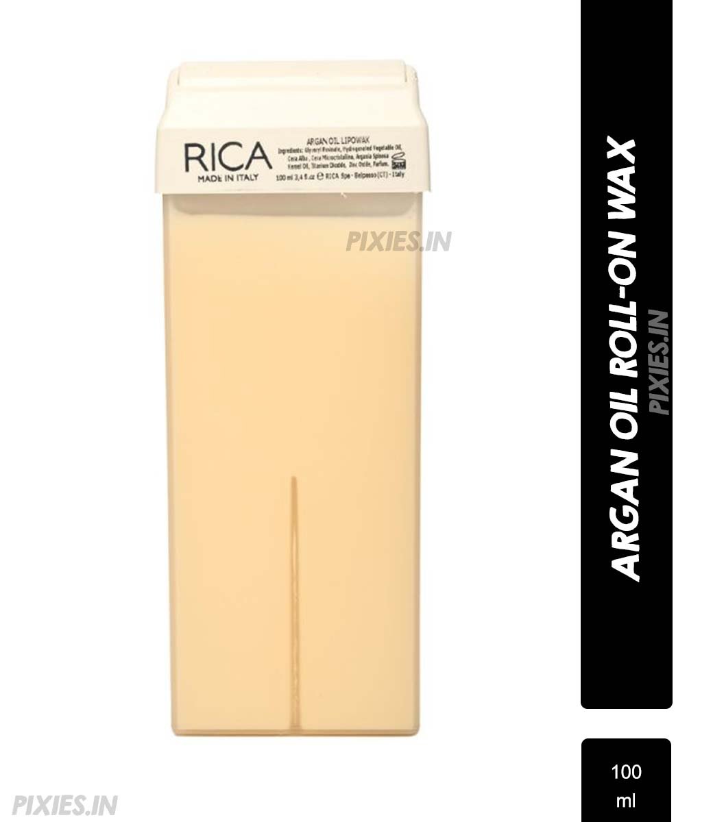 Rica Argan Oil Roll-On Wax for Men & Women | Nourishing Hair Removal for Smooth & Hydrated Skin (100 ml)
