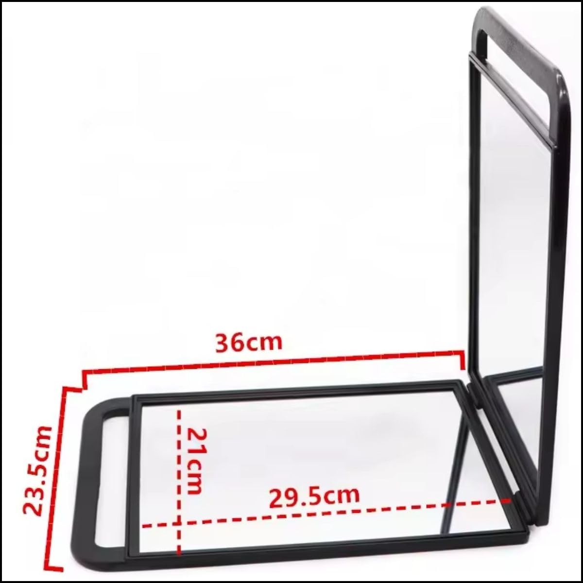 Scarlet Line Professional Rectangular Double Sided Foldable Back View Mirror For Salon (1 Pc)
