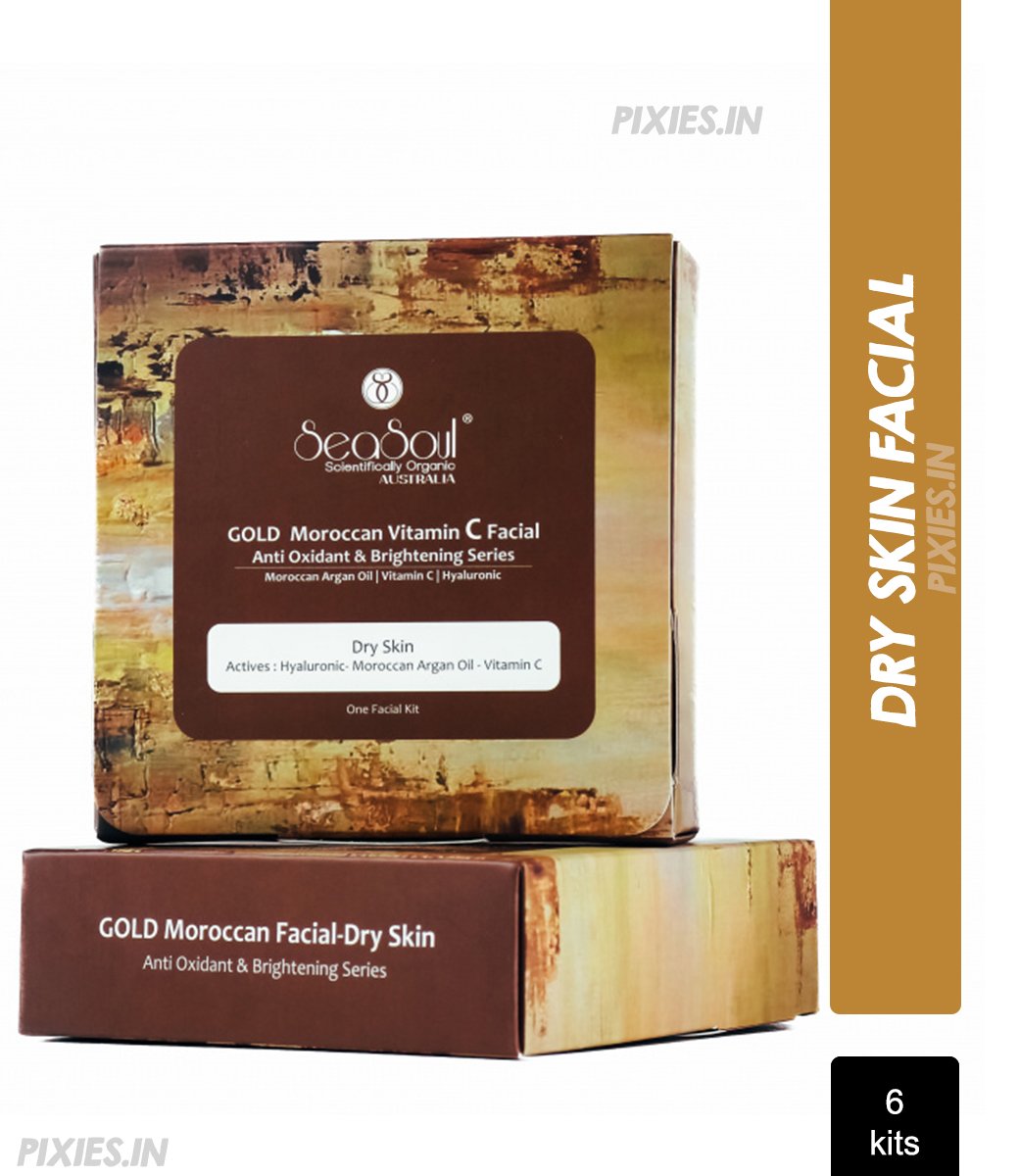 Seasoul Gold Moroccan Vitamin C Facial Anti Oxidant & Brightening Series - Dry Skin (Pack of 6)