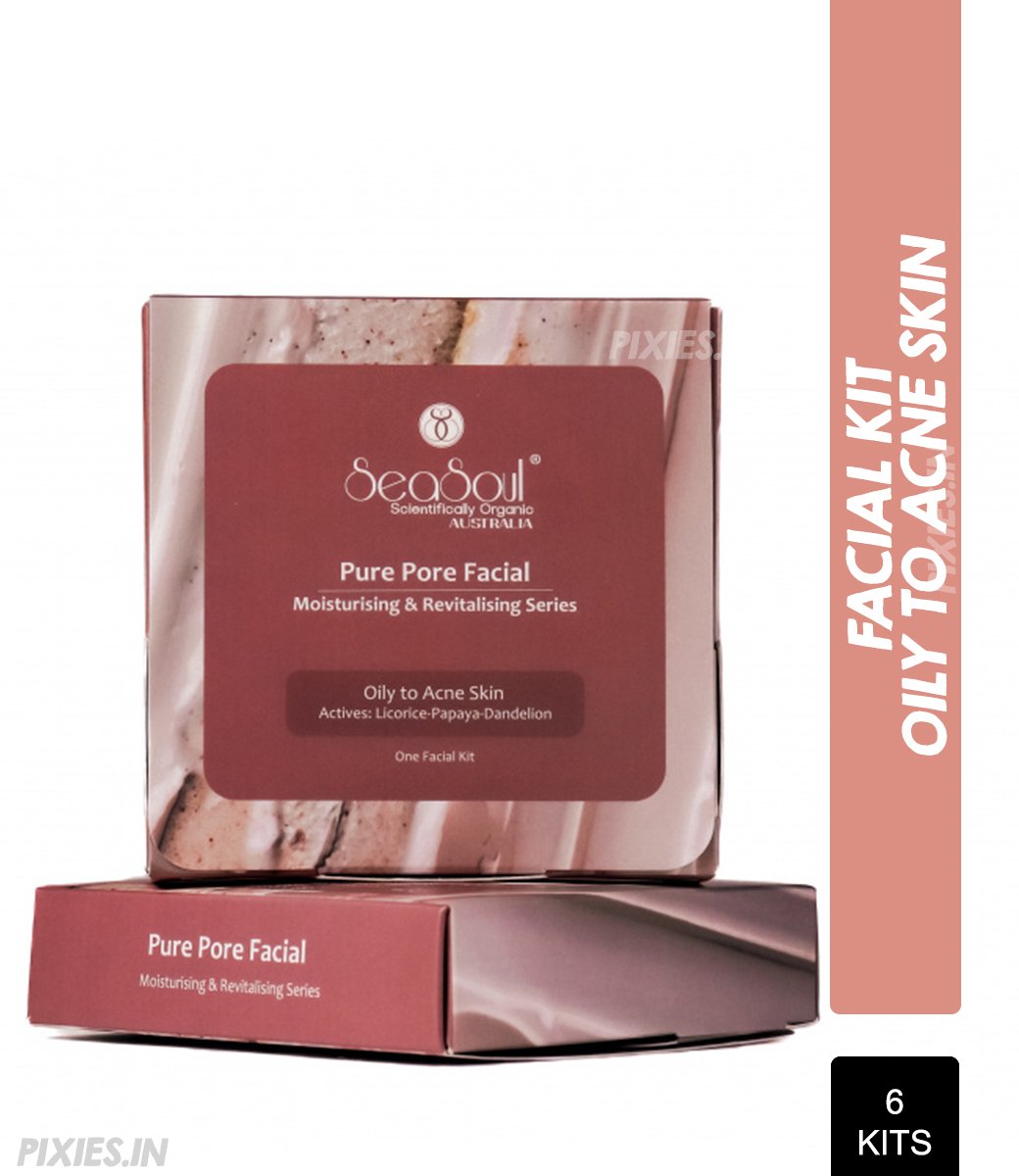 Seasoul Pure Pore Facial Moisturising & Revitalising Series Facial - Oily to Acne (Pack of 6)