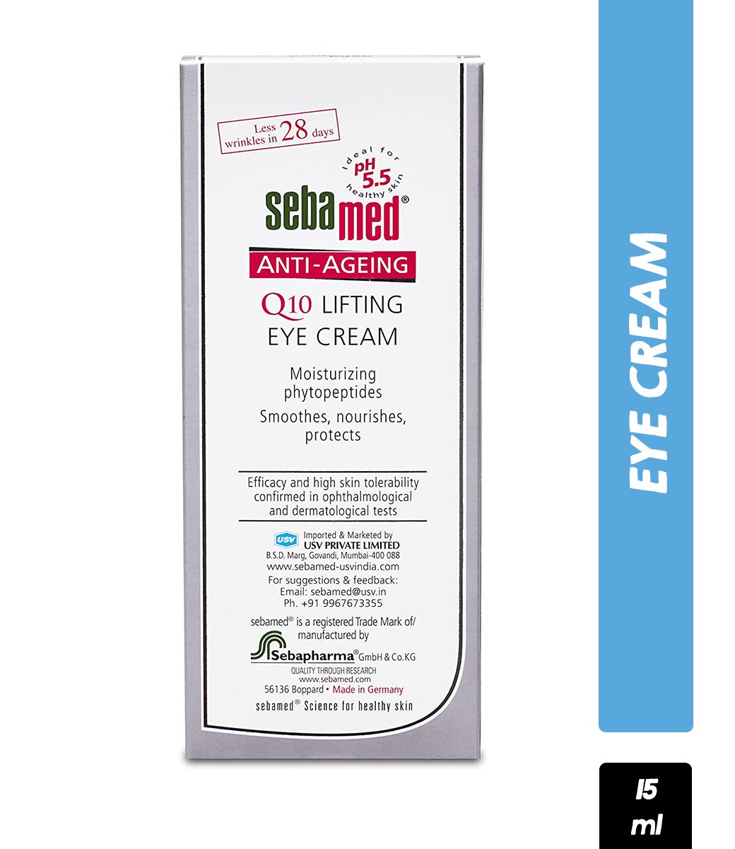 Sebamed Anti-Ageing Q10 Lifting Eye Cream, With Phytopeptides (15ml)