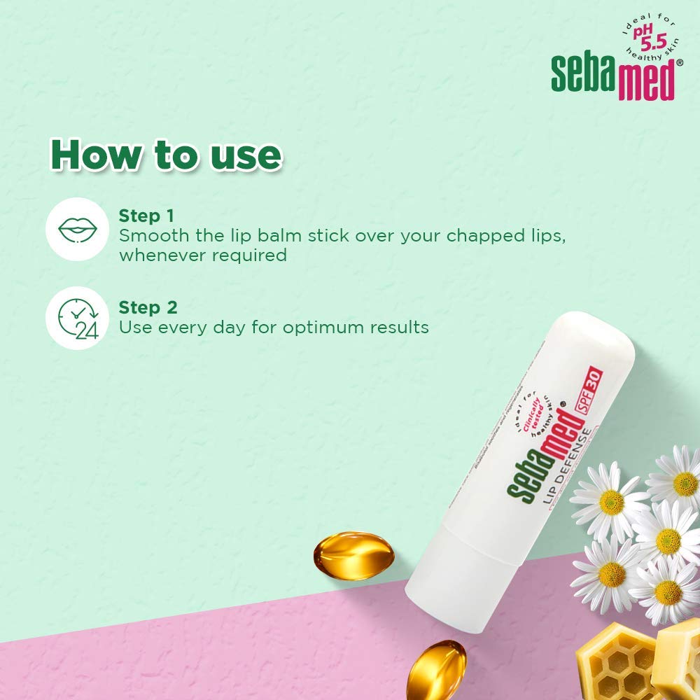 Sebamed Lip Defense Lip Balm With SPF 30 + Vit E (4.8gm)