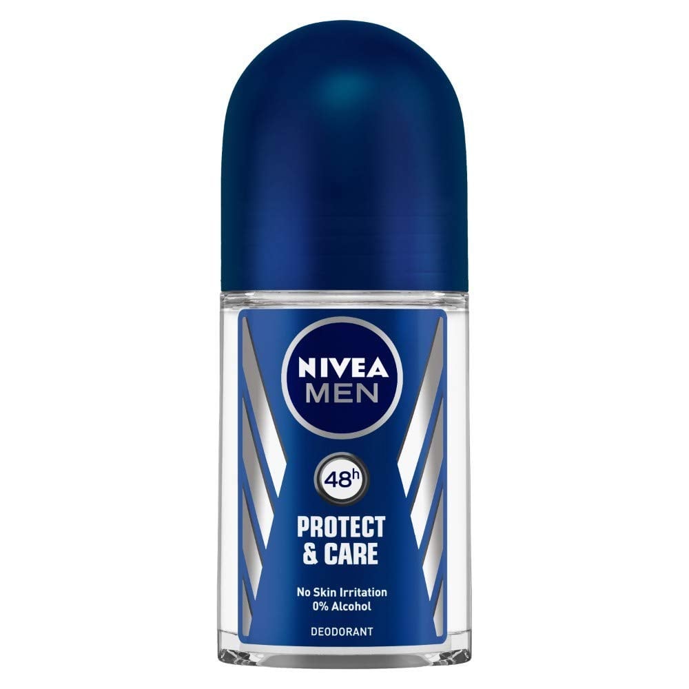 Nivea Men Protect and Care Roll On, No Skin Irritation & 48h Freshness (50ml)