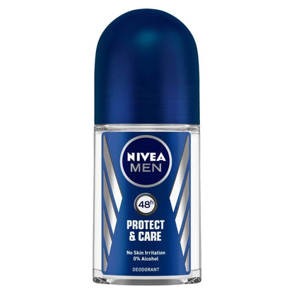 Nivea Men Protect and Care Roll On, No Skin Irritation & 48h Freshness (50ml)