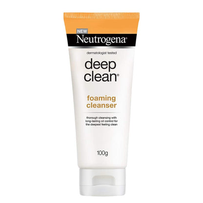 Neutrogena Deep Clean Gentle Foaming Cleanser - Moisturizing Face Wash for Normal to Sensitive Skin (100g)