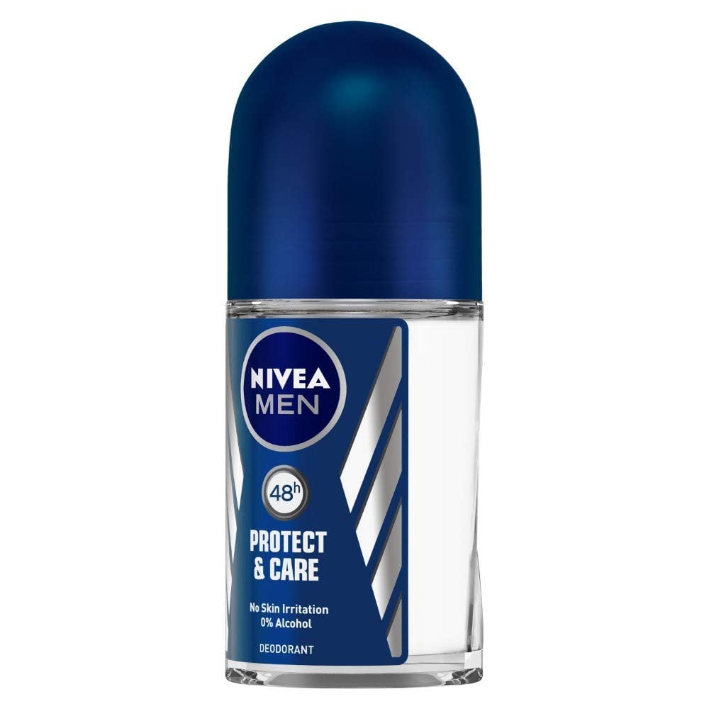 Nivea Men Protect and Care Roll On, No Skin Irritation & 48h Freshness (50ml)