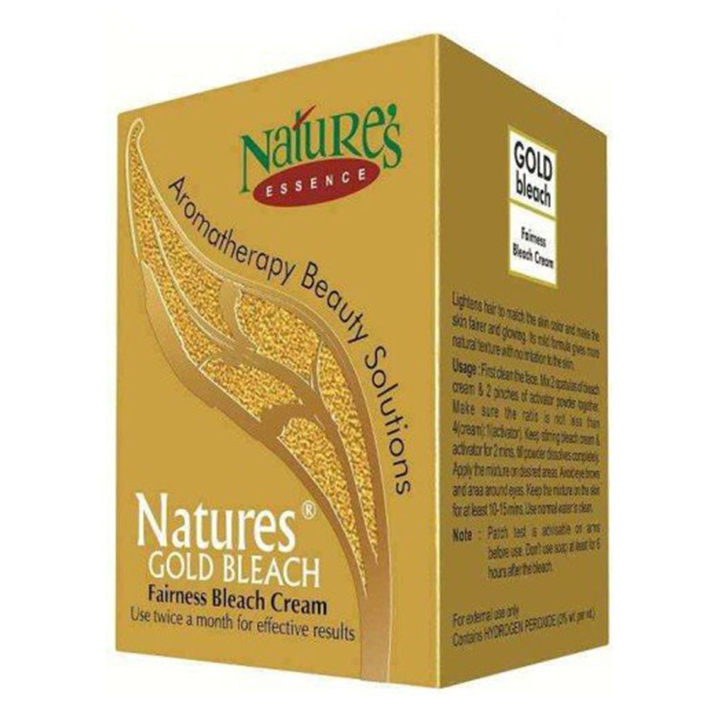 Nature's Essence Gold Bleach Fairness Bleach Cream (43gm) | Free Aloevera Gel (Worth ‚Çπ10/-)
