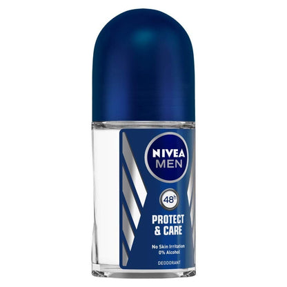 Nivea Men Protect and Care Roll On, No Skin Irritation & 48h Freshness (50ml)