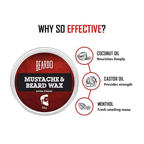 Beardo Beard and Mustache Wax Extra Strong (50gm)
