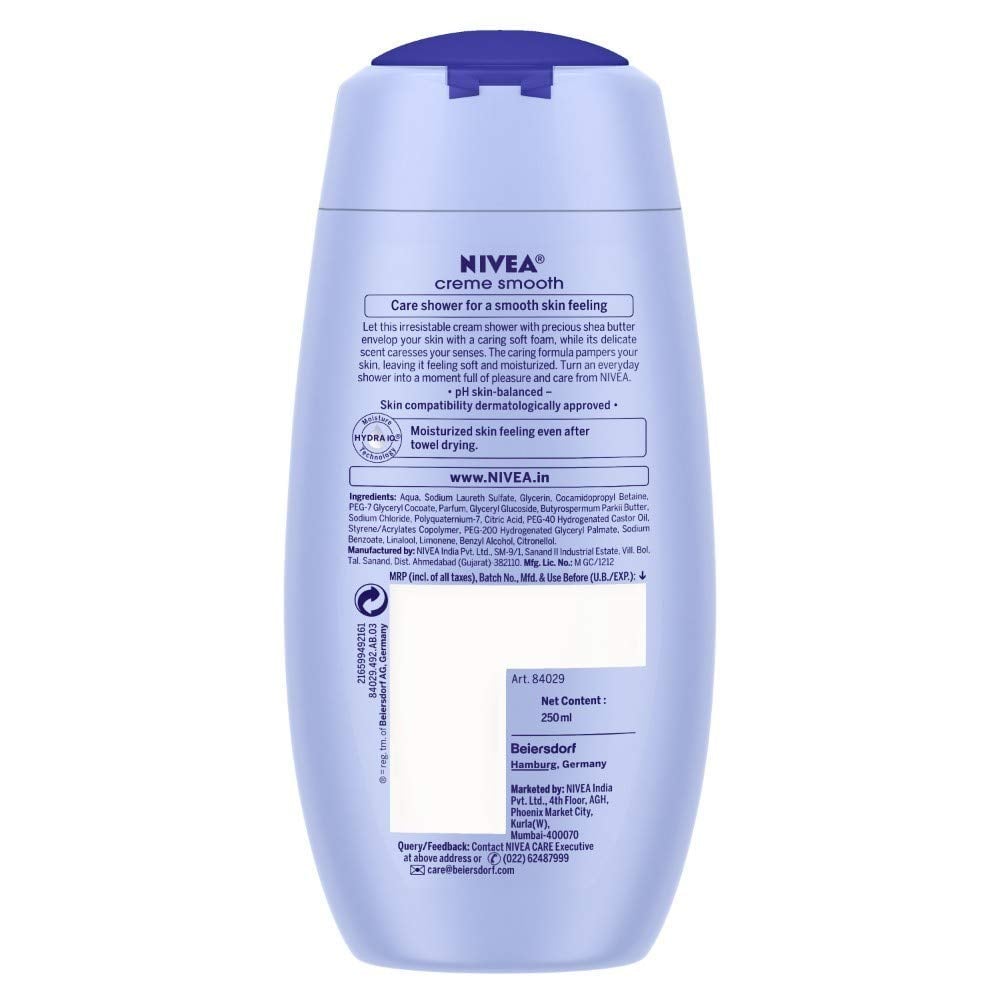 Nivea Creme Smooth Shower Gel (250ml)