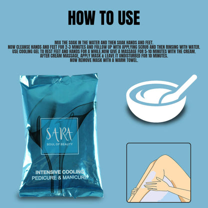 Sara Intense Cooling Pedicure & Manicure Kit (50gm)