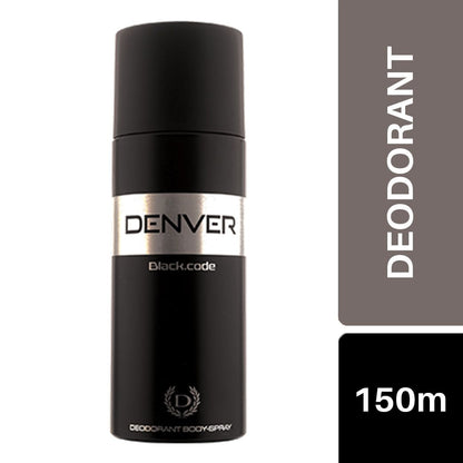 Denver Black.code Deodorant Body Spray (150ml)