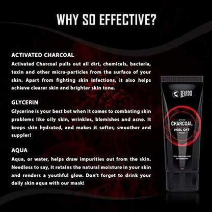 Beardo Activated Charcoal Peel Off Mask (100gm)