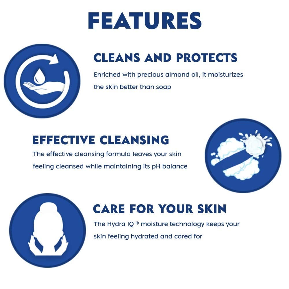 NIVEA Body Wash- Crème Soft Naturally Clean & Healthy Skin Natural Almond Oil (250ml)