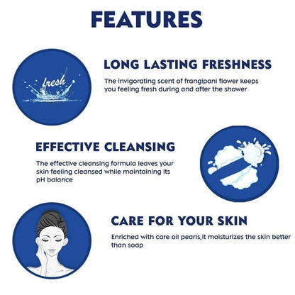 Nivea Frangipani & Oil Shower Gel Pampering Care & Refreshing Scent of Frangipani Flower (250ml)
