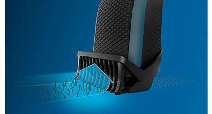 Philips BT3235/15 Beard Trimmer for Men 60 min runtime 20 length setting with battery indicator (Blue)